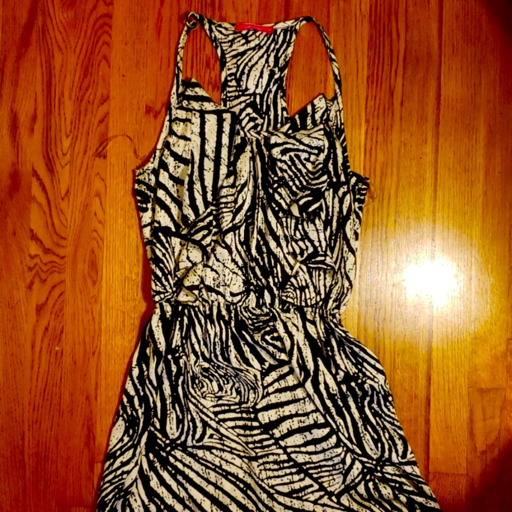 Animal print racerback dress